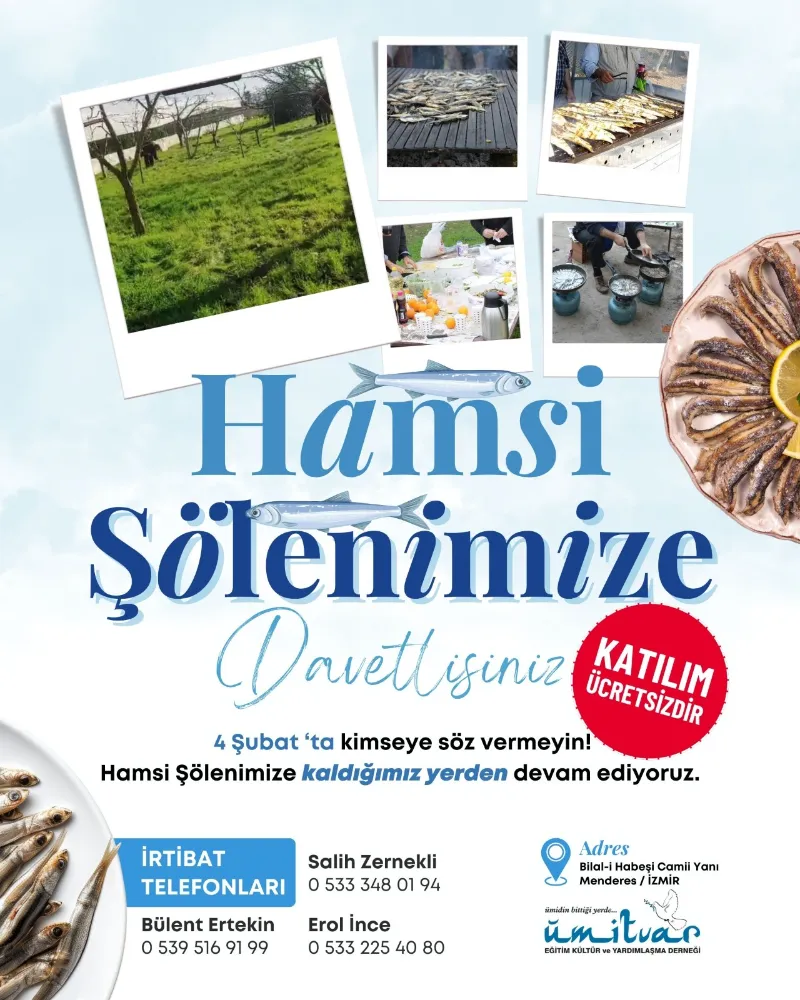 ÜMİTVAR DERNEĞİ HAMSİ ŞÖLENİ DÜZENLİYOR.
