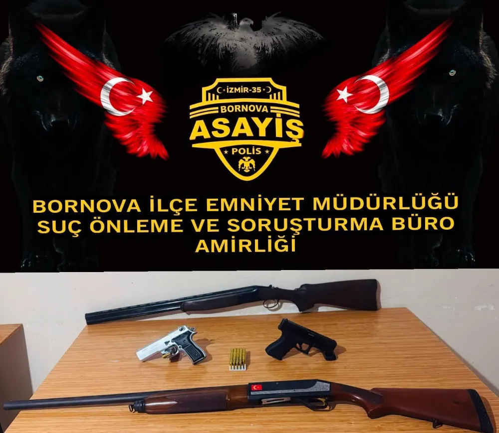 BORNOVA POLİSİNDEN SİLAHLA MÜCADELEYE KARARLI DURUŞ!