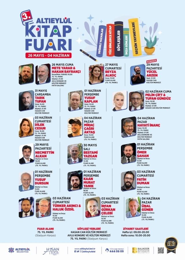 3. ALTIEYLÜL KİTAP FUARI KAPILARINI AÇIYOR.