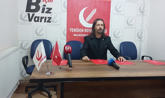 YENİDEN REFAH PARTİSİ İL BAŞKANI İNCEBOY BASIN TOPLANTISI DÜZENLEDİ. 